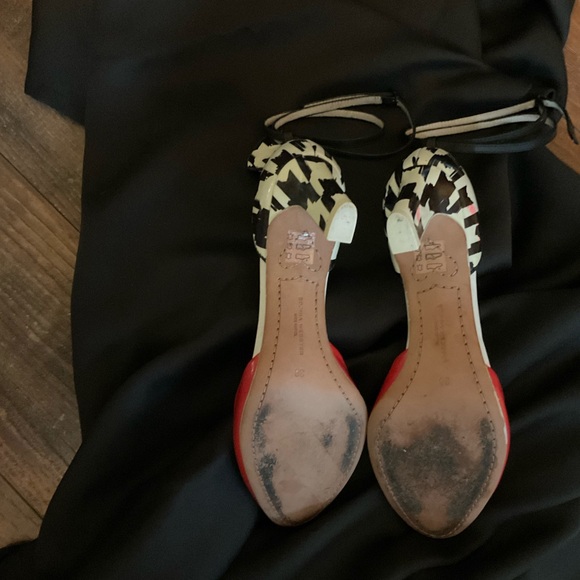 Sophia Webster Houndstooth Heel- red, black & white. Size 38. EUC - Picture 14 of 15